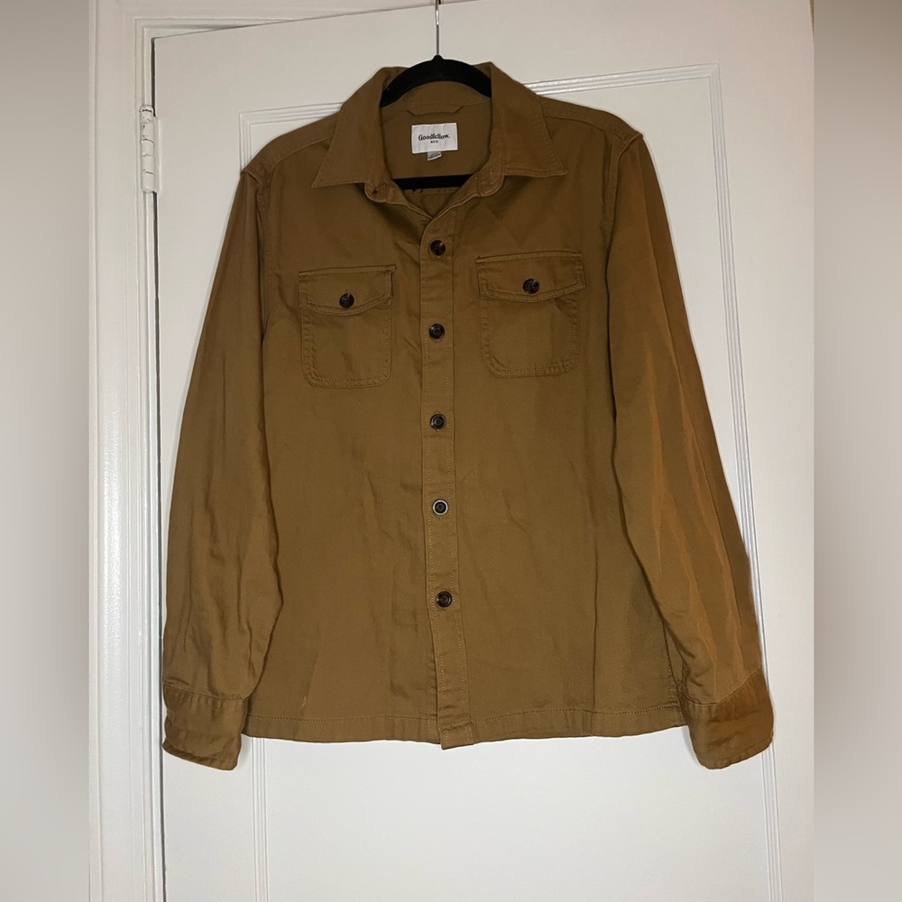 Goodfellow & Co Brown Lightweight Utility Shirt Jacket Men's Small